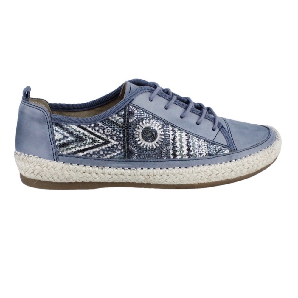 Tamaris Minka Lace Up Shoes Germany Sequins Women's Size 7, Minka Lace Up Shoe